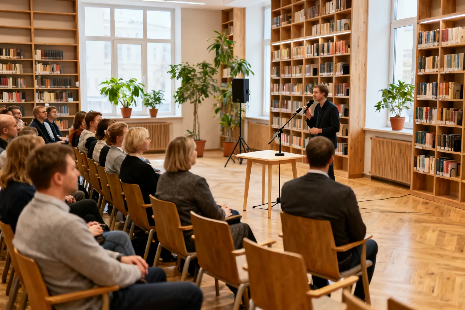 Artur Andrus spotkanie Włocławek — tłumy w Miejskiej Bibliotece Publicznej