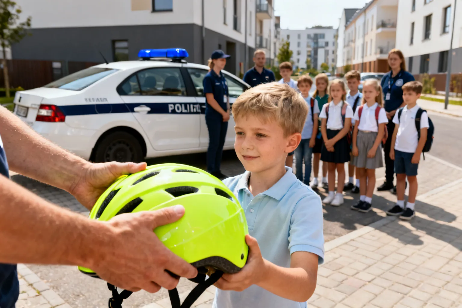 W Bydgoszczy zainaugurowano akcję przekazywania kasków dla uczniów