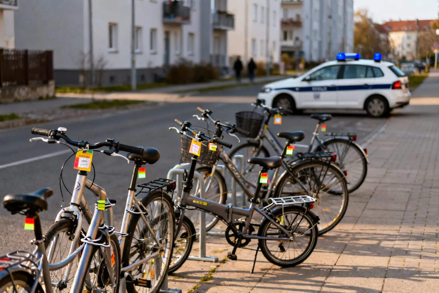 Oznakowanie rowerów we Włocławku — osiem jednośladów oznakowanych