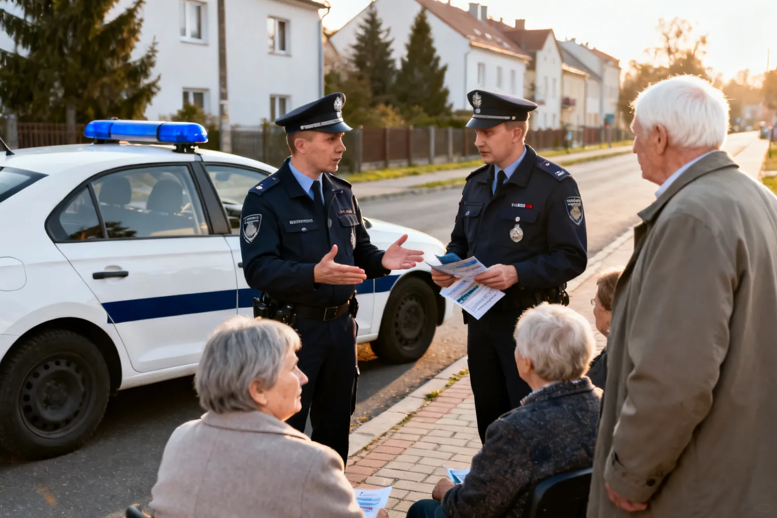 Policjanci rozmawiali z seniorami w Lubrańcu o bezpieczeństwie