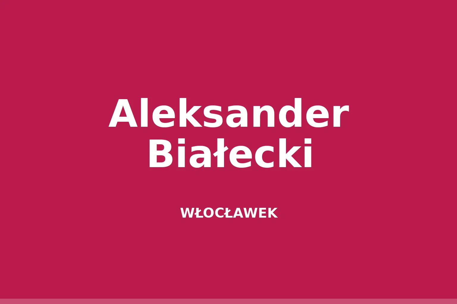Aleksander Białecki