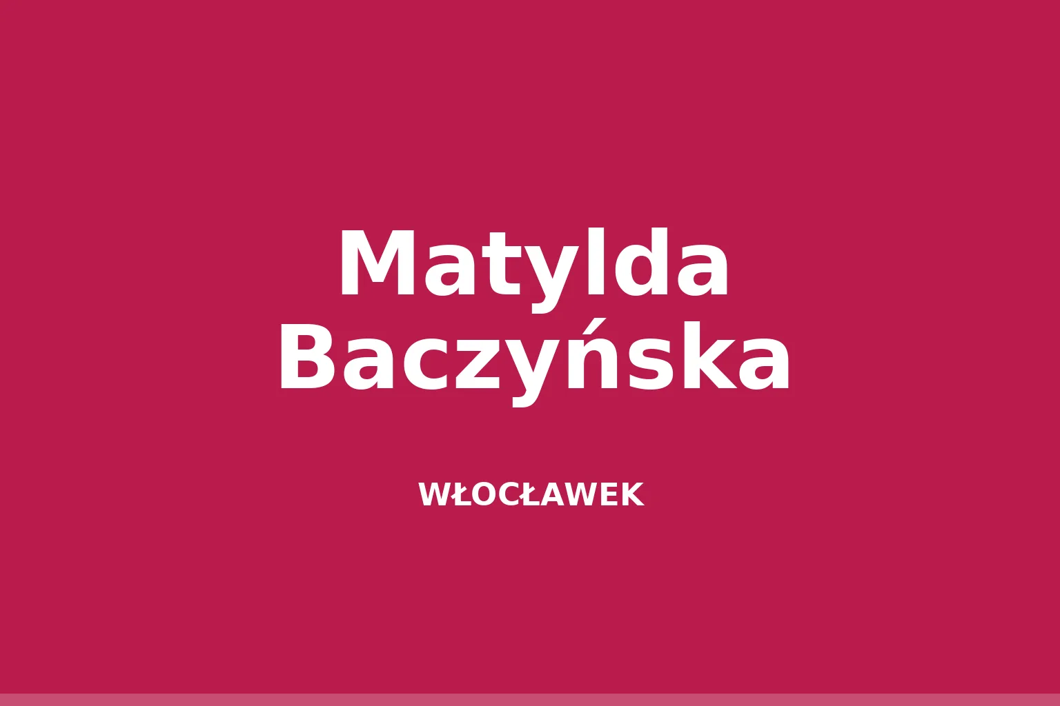 Matylda Baczyńska