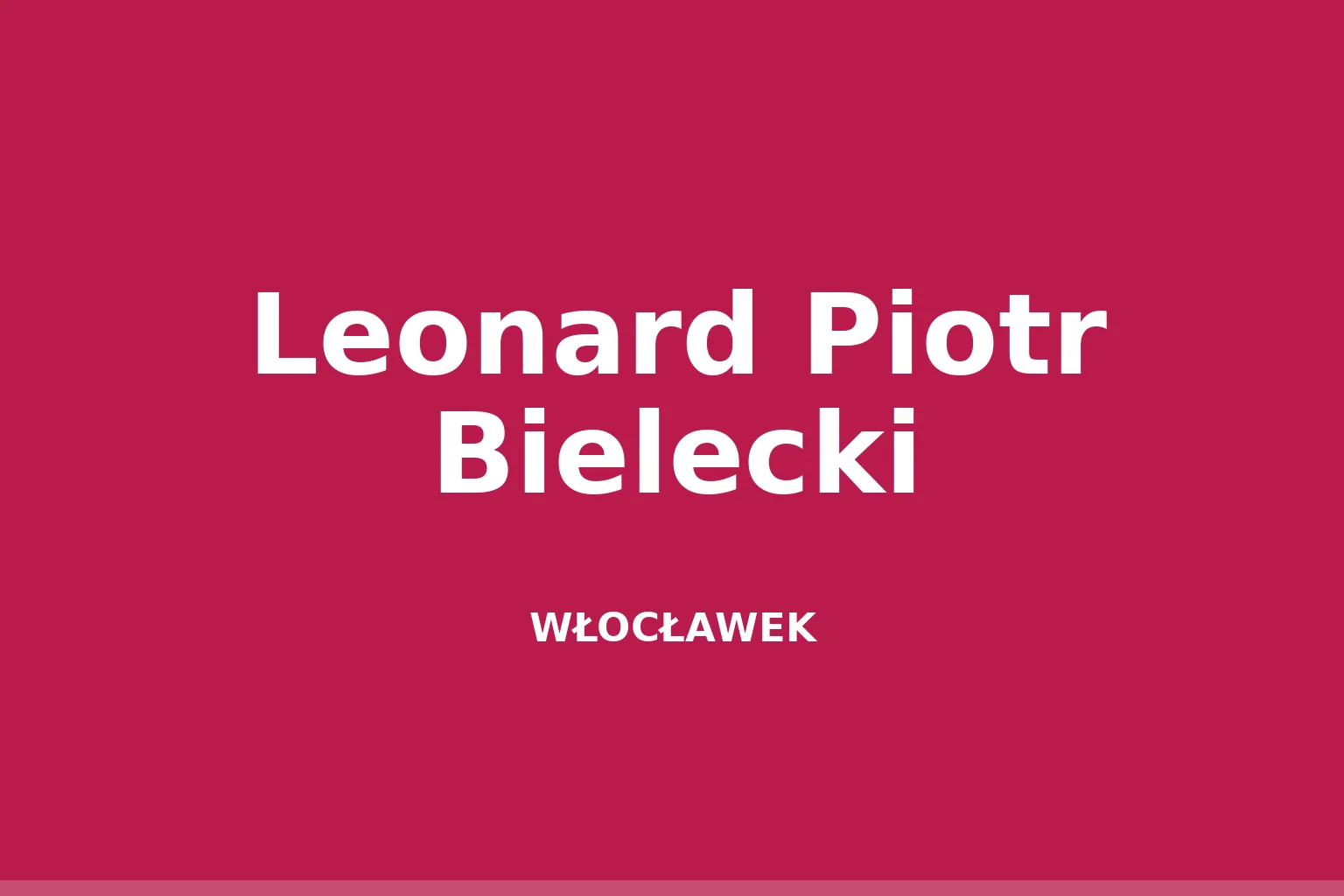 Leonard Piotr Bielecki