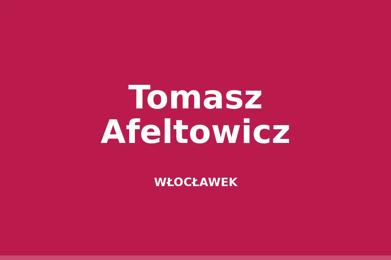 Tomasz Afeltowicz