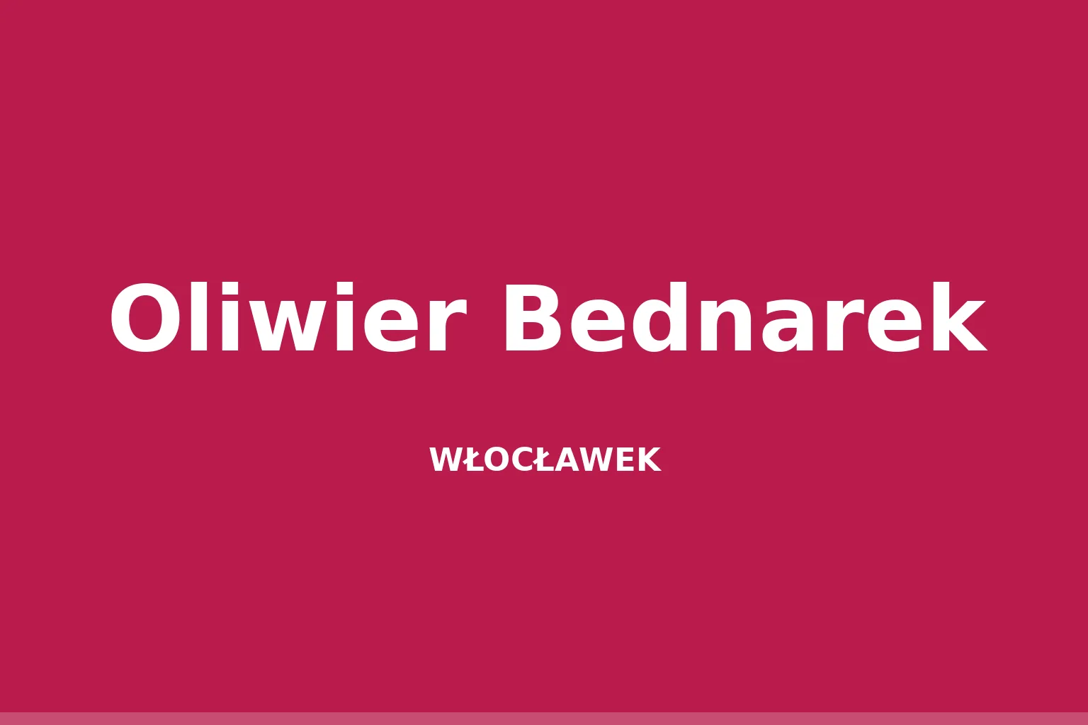 Oliwier Bednarek