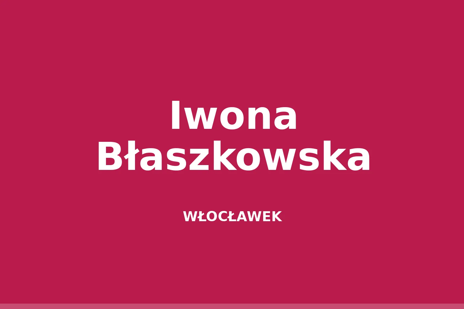 Iwona Błaszkowska